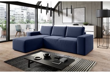 Kamli Sovesofa m. Divan med Oppbevaring - Blå - Møbler - Sofaer - Sovesofaer - Sovesofa divan