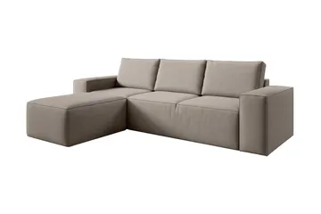 Kamli Sovesofa m. Divan med Oppbevaring - Brun - Møbler - Sofaer - Sovesofaer - Sovesofa divan