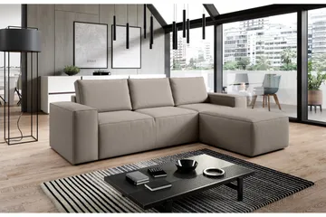 Kamli Sovesofa m. Divan med Oppbevaring - Brun - Møbler - Sofaer - Sovesofaer - Sovesofa divan