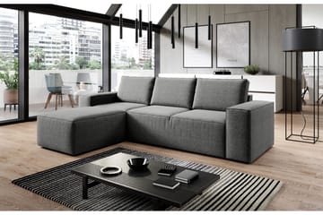 Kamli Sovesofa m. Divan med Oppbevaring - Grå - Møbler - Sofaer - Sovesofaer - Sovesofa divan
