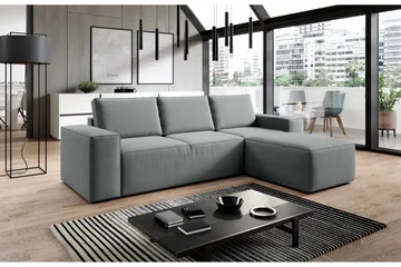 Kamli Sovesofa m. Divan med Oppbevaring - Grå - Møbler - Sofaer - Sovesofaer - Sovesofa divan