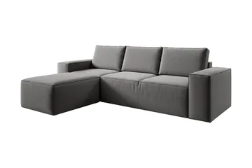 Kamli Sovesofa m. Divan med Oppbevaring - Grå - Møbler - Sofaer - Sovesofaer - Sovesofa divan