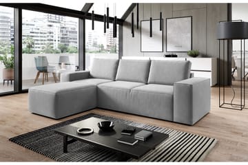 Kamli Sovesofa m. Divan med Oppbevaring - Grå - Møbler - Sofaer - Sovesofaer - Sovesofa divan