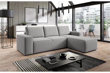 Kamli Sovesofa m. Divan med Oppbevaring - Grå - Møbler - Sofaer - Sovesofaer - Sovesofa divan