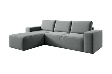 Kamli Sovesofa m. Divan med Oppbevaring - Grå - Møbler - Sofaer - Sovesofaer - Sovesofa divan