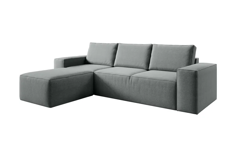 Kamli Sovesofa m. Divan med Oppbevaring - Grå - Møbler - Sofaer - Sovesofaer - Sovesofa divan