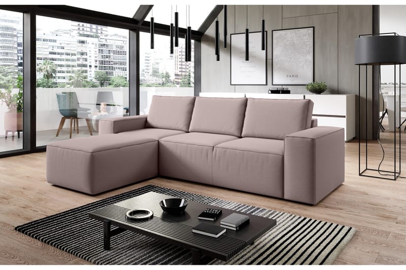 Kamli Sovesofa m. Divan med Oppbevaring - Grå - Møbler - Sofaer - Sovesofaer - Sovesofa divan