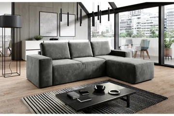 Kamli Sovesofa m. Divan med Oppbevaring - Grå - Møbler - Sofaer - Sovesofaer - Sovesofa divan