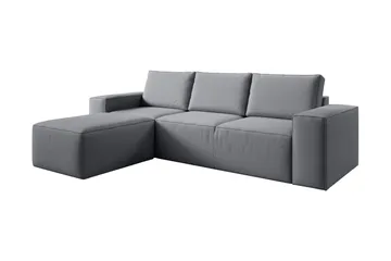 Kamli Sovesofa m. Divan med Oppbevaring - Grå - Møbler - Sofaer - Sovesofaer - Sovesofa divan