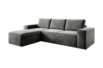 Kamli Sovesofa m. Divan med Oppbevaring - Grå - Møbler - Sofaer - Sovesofaer - Sovesofa divan