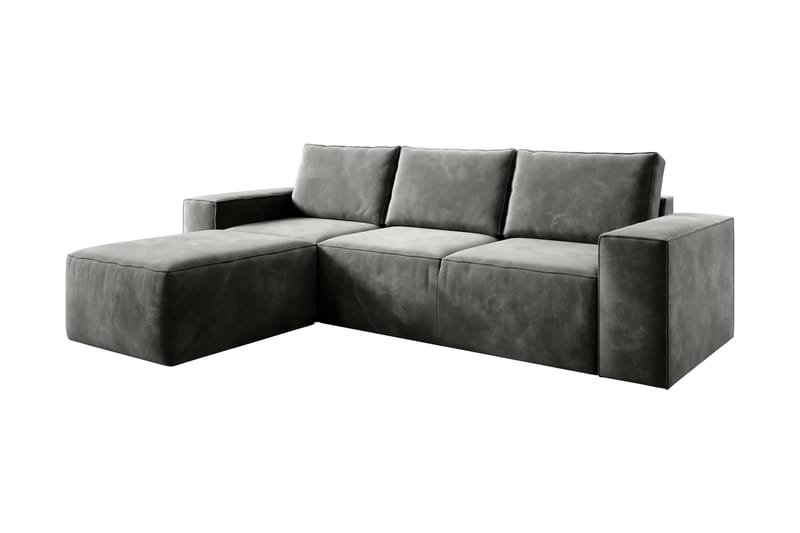 Kamli Sovesofa m. Divan med Oppbevaring - Grå - Møbler - Sofaer - Sovesofaer - Sovesofa divan