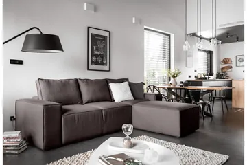 Kamli Sovesofa m. Divan med Oppbevaring - Grå - Møbler - Sofaer - Sovesofaer - Sovesofa divan