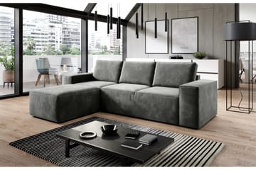 Kamli Sovesofa m. Divan med Oppbevaring - Grå - Møbler - Sofaer - Sovesofaer - Sovesofa divan