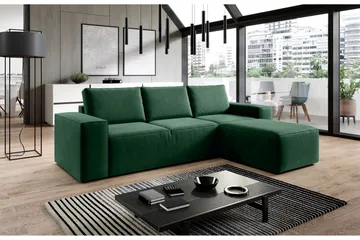 Kamli Sovesofa m. Divan med Oppbevaring - Grønn - Møbler - Sofaer - Sovesofaer - Sovesofa divan