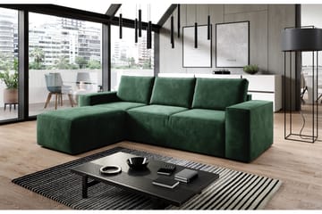 Kamli Sovesofa m. Divan med Oppbevaring - Grønn - Møbler - Sofaer - Sovesofaer - Sovesofa divan