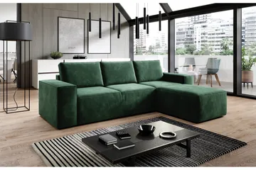 Kamli Sovesofa m. Divan med Oppbevaring - Grønn - Møbler - Sofaer - Sovesofaer - Sovesofa divan