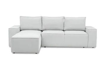 Kamli Sovesofa m. Divan med Oppbevaring - Lysegrå - Møbler - Sofaer - Sovesofaer - Sovesofa divan