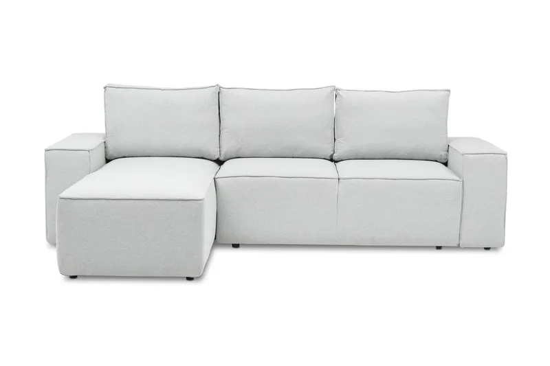 Kamli Sovesofa m. Divan med Oppbevaring - Lysegrå - Møbler - Sofaer - Sovesofaer - Sovesofa divan