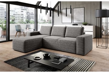 Kamli Sovesofa m. Divan med Oppbevaring - Lysegrå - Møbler - Sofaer - Sovesofaer - Sovesofa divan