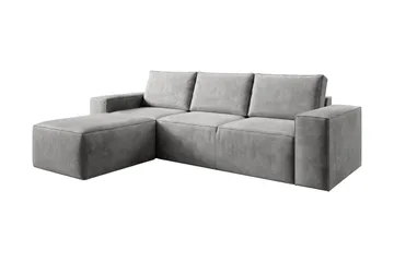 Kamli Sovesofa m. Divan med Oppbevaring - Lysegrå - Møbler - Sofaer - Sovesofaer - Sovesofa divan