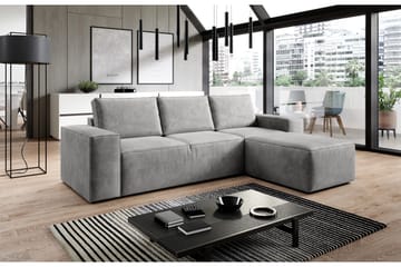 Kamli Sovesofa m. Divan med Oppbevaring - Lysegrå - Møbler - Sofaer - Sovesofaer - Sovesofa divan
