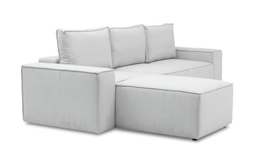 Kamli Sovesofa m. Divan med Oppbevaring - Lysegrå - Møbler - Sofaer - Sovesofaer - Sovesofa divan