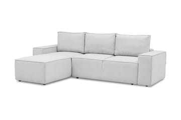 Kamli Sovesofa m. Divan med Oppbevaring - Lysegrå - Møbler - Sofaer - Sovesofaer - Sovesofa divan