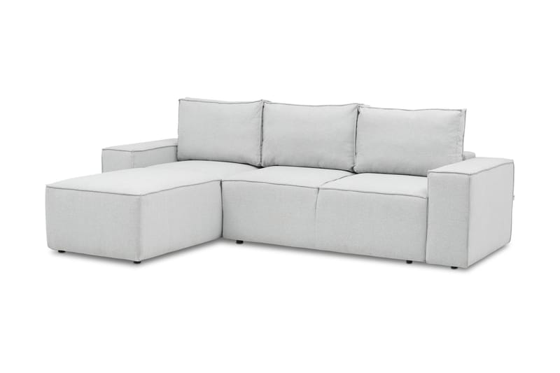 Kamli Sovesofa m. Divan med Oppbevaring - Lysegrå - Møbler - Sofaer - Sovesofaer - Sovesofa divan