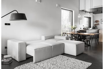 Kamli Sovesofa m. Divan med Oppbevaring - Lyserosa - Møbler - Sofaer - Sovesofaer - Sovesofa divan