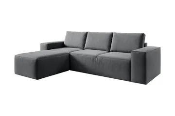Kamli Sovesofa m. Divan med Oppbevaring - Mørkegrå - Møbler - Sofaer - Sovesofaer - Sovesofa divan