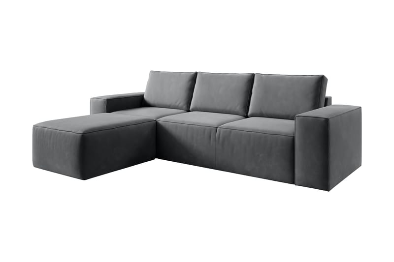 Kamli Sovesofa m. Divan med Oppbevaring - Mørkegrå - Møbler - Sofaer - Sovesofaer - Sovesofa divan