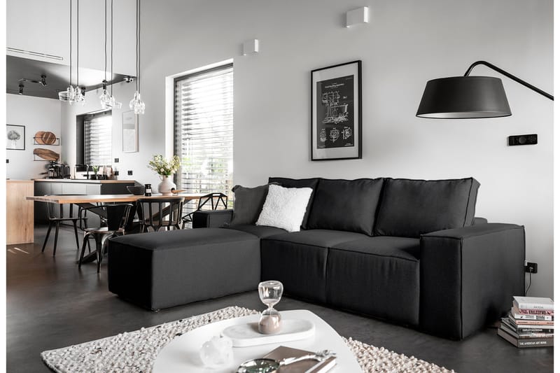 Kamli Sovesofa m. Divan med Oppbevaring - Mørkegrå - Møbler - Sofaer - Sovesofaer - Sovesofa divan