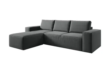 Kamli Sovesofa m. Divan med Oppbevaring - Mørkegrå - Møbler - Sofaer - Sovesofaer - Sovesofa divan