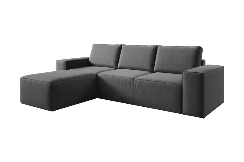 Kamli Sovesofa m. Divan med Oppbevaring - Mørkegrå - Møbler - Sofaer - Sovesofaer - Sovesofa divan