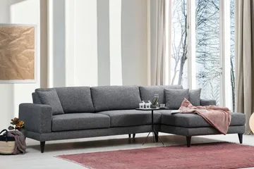 Katilaya Sovesofa med Divan Høyre - Grå - Møbler - Sofaer - Sovesofaer - Sovesofa divan