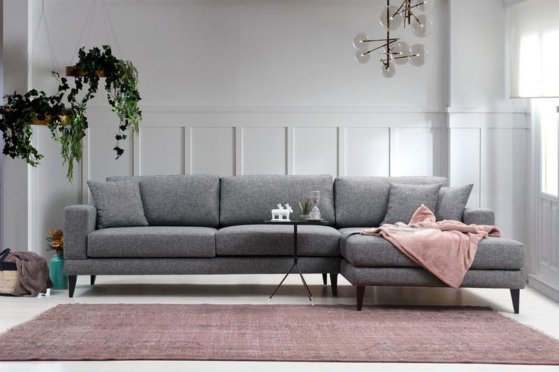 Katilaya Sovesofa med Divan Høyre - Grå - Møbler - Sofaer - Sovesofaer - Sovesofa divan