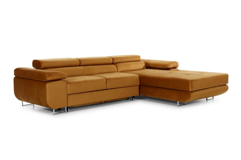 Klinka Sovesofa med Divan Høyre - Gul - Møbler - Sofaer - Sovesofaer - Sovesofa divan