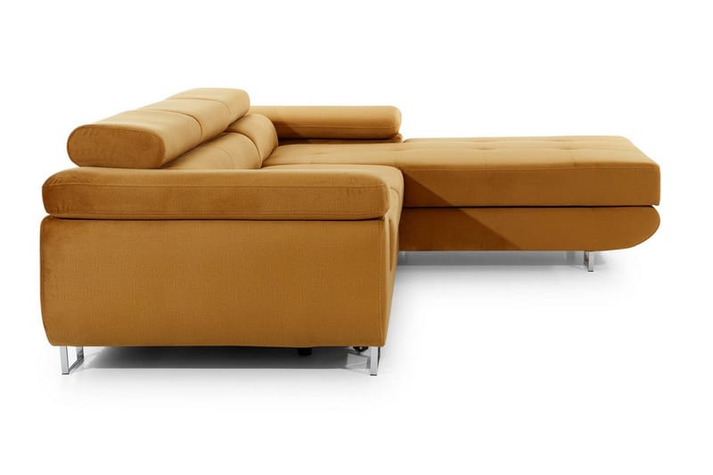 Klinka Sovesofa med Divan Høyre - Gul - Møbler - Sofaer - Sovesofaer - Sovesofa divan