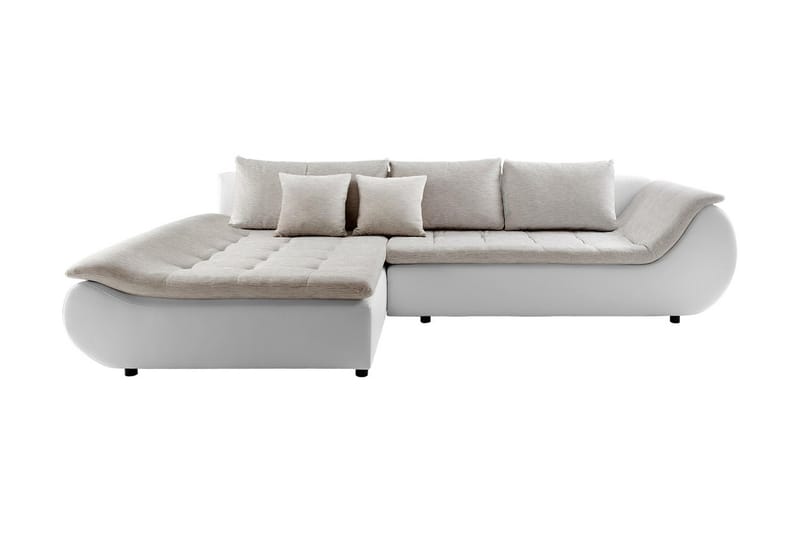 L-Sovesofa Prato Venstre - Hvit/Beige - Skinnsofaer - Sovesofa divan