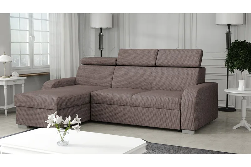 Lavona Divansofa Vendbar - Brun - Møbler - Sofaer - Sovesofaer - Sovesofa divan