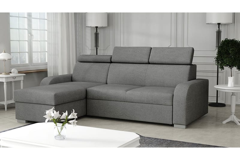 Lavona Divansofa Vendbar - Grå - Møbler - Sofaer - Sovesofaer - Sovesofa divan