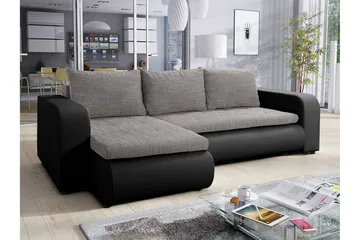 Lecanto Hjørnesovesofa - Grå - Møbler - Sofaer - Sovesofaer - Sovesofa divan