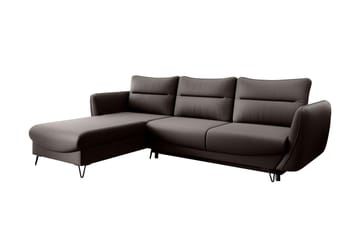 Lence Sovesofa m. Divan Oppbevaring - Brun - Møbler - Sofaer - Sovesofaer - Sovesofa divan