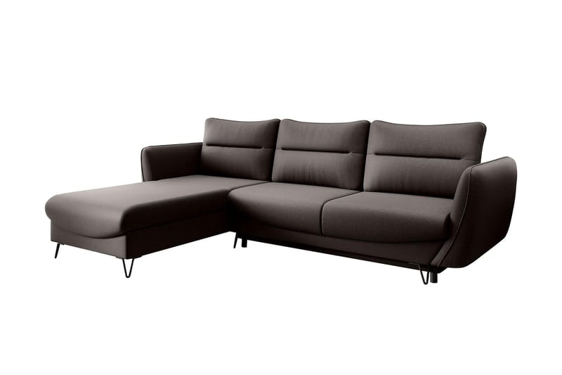 Lence Sovesofa m. Divan Oppbevaring - Brun - Møbler - Sofaer - Sovesofaer - Sovesofa divan
