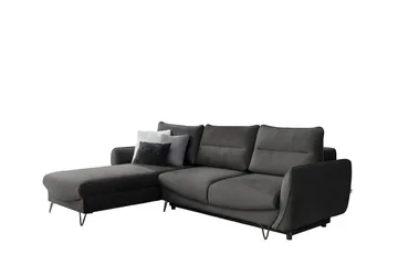 Lence Sovesofa m. Divan Oppbevaring - Grå - Møbler - Sofaer - Sovesofaer - Sovesofa divan