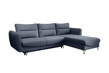 Lence Sovesofa m. Divan Oppbevaring - Grå - Møbler - Sofaer - Sovesofaer - Sovesofa divan