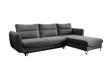 Lence Sovesofa m. Divan Oppbevaring - Grå - Møbler - Sofaer - Sovesofaer - Sovesofa divan