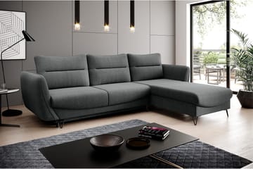 Lence Sovesofa m. Divan Oppbevaring - Grå - Møbler - Sofaer - Sovesofaer - Sovesofa divan