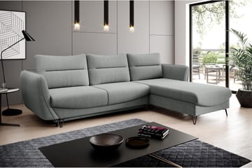 Lence Sovesofa m. Divan Oppbevaring - Grå - Møbler - Sofaer - Sovesofaer - Sovesofa divan