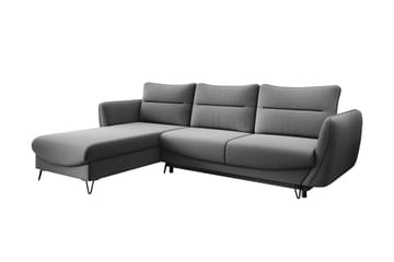 Lence Sovesofa m. Divan Oppbevaring - Grå - Møbler - Sofaer - Sovesofaer - Sovesofa divan